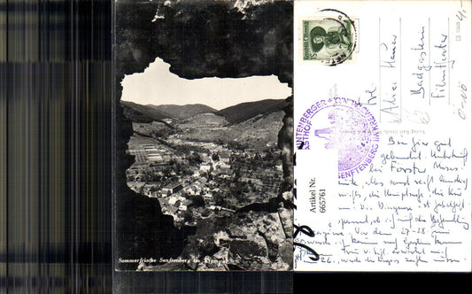 665761,Foto Ak Senftenberg in Kremstal Blick durch Felsdurchbruch