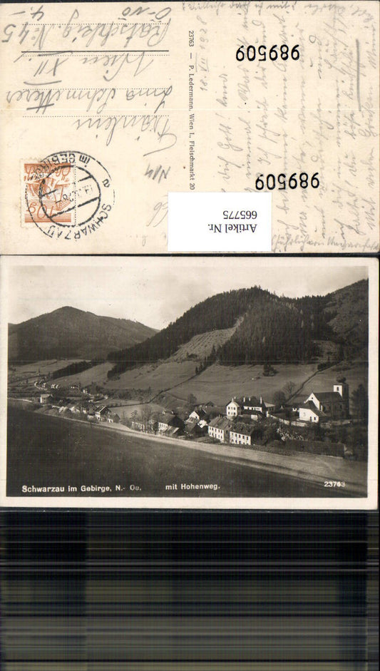 665775,Schwarzau i. Gebirge mit Hohenweg