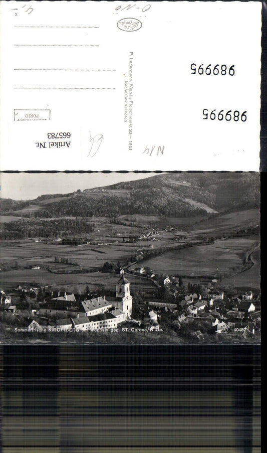 665783,Foto Ak Kirchberg a. Wechsel geg. St Corona