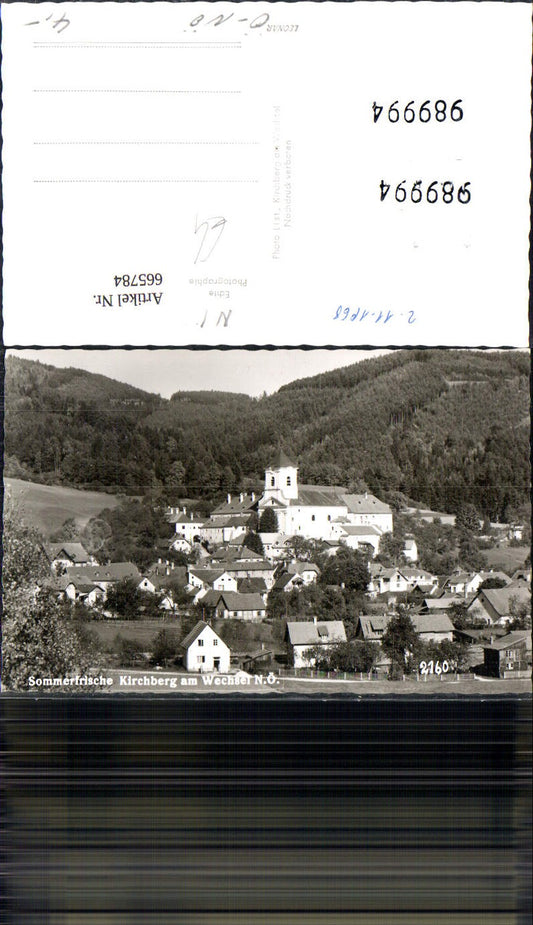 665784,Foto Ak Kirchberg a. Wechsel