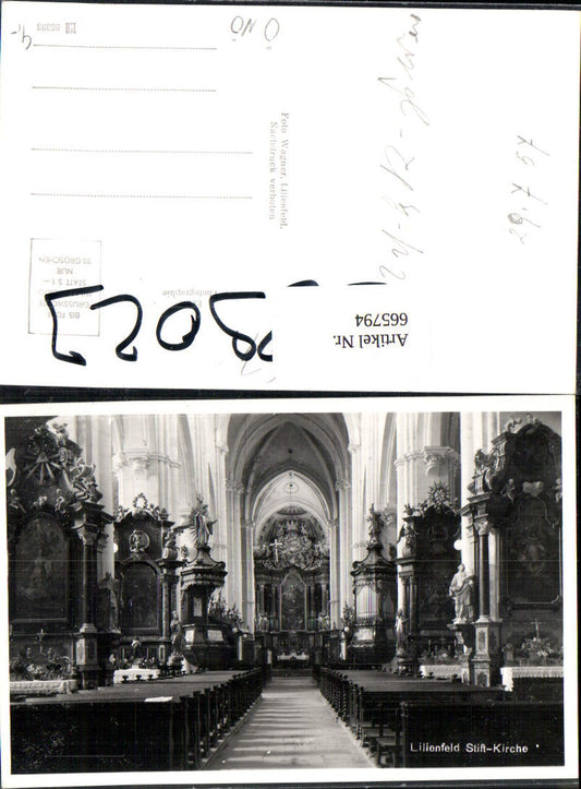 665794,Foto Ak Lilienfeld Stift Kirche Innenansicht