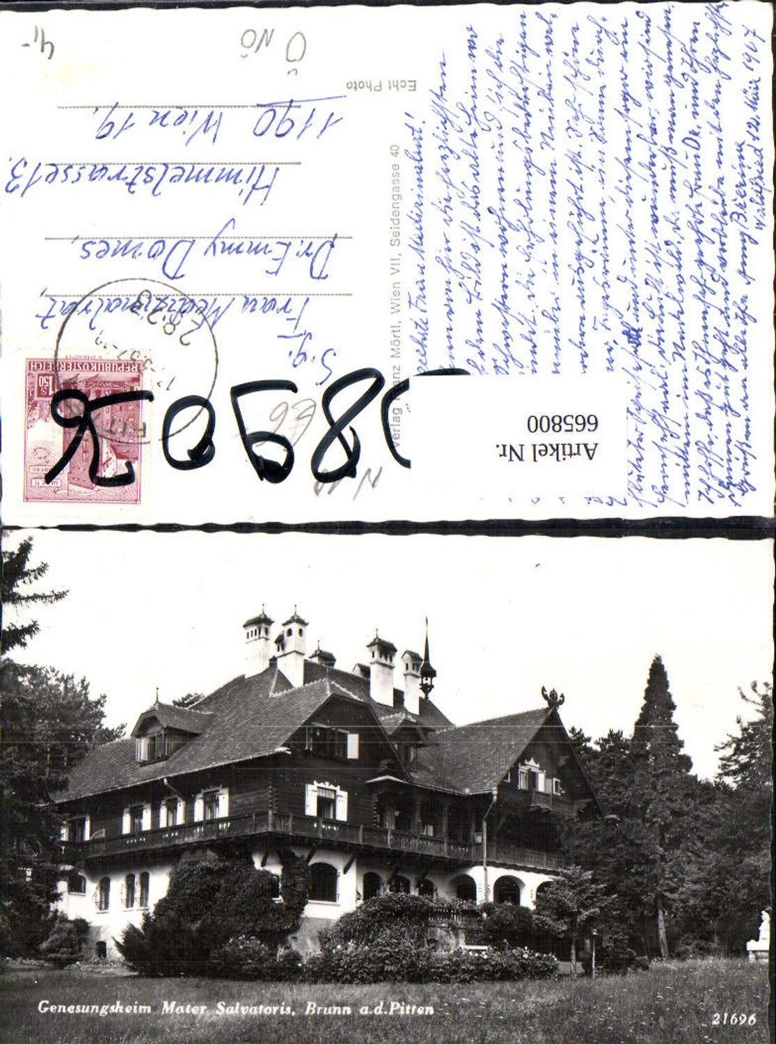 Alte Ansichtskarte – Old Postcard