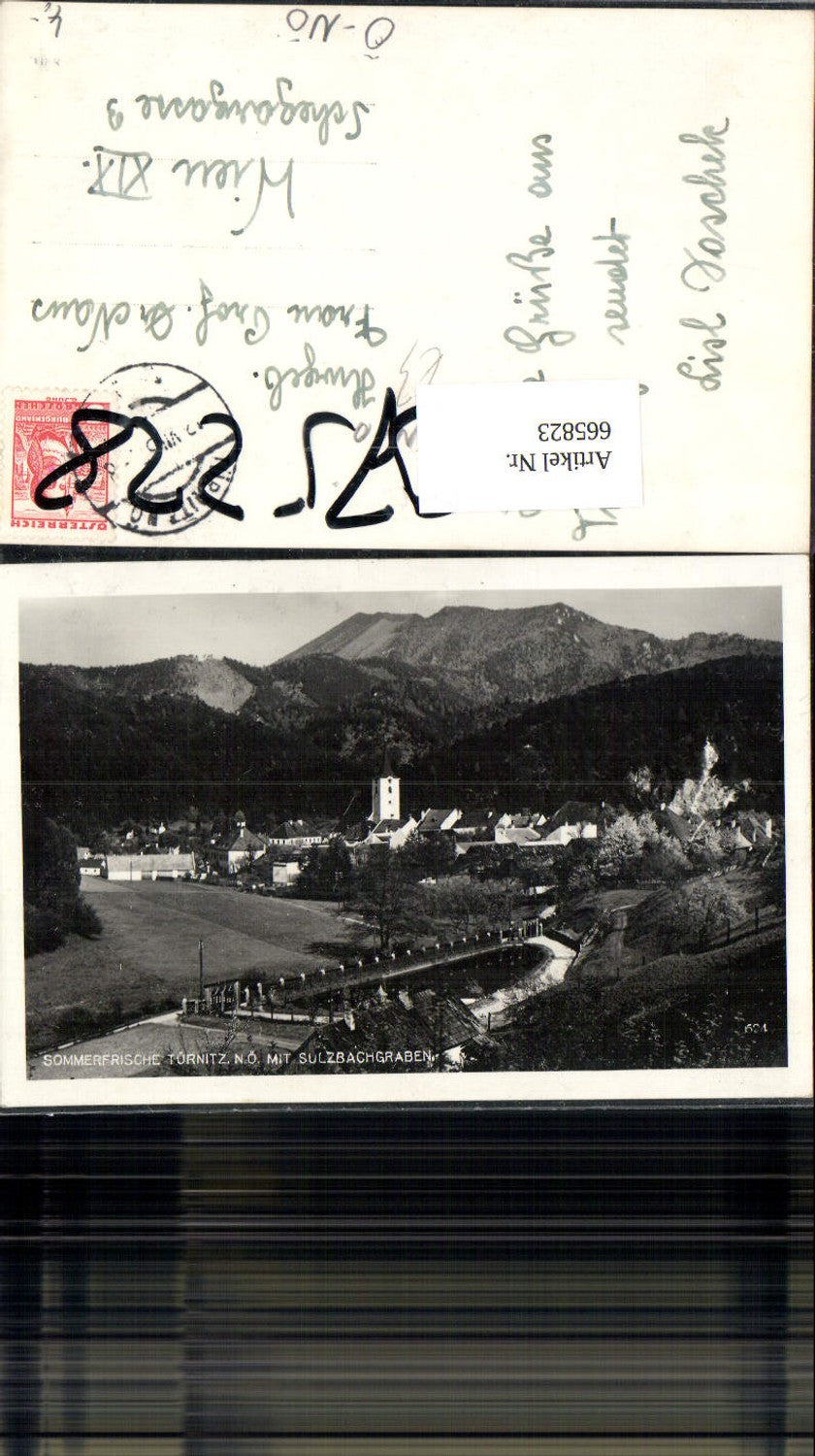 665823,Foto Ak Türnitz mit Sulzbachgraben