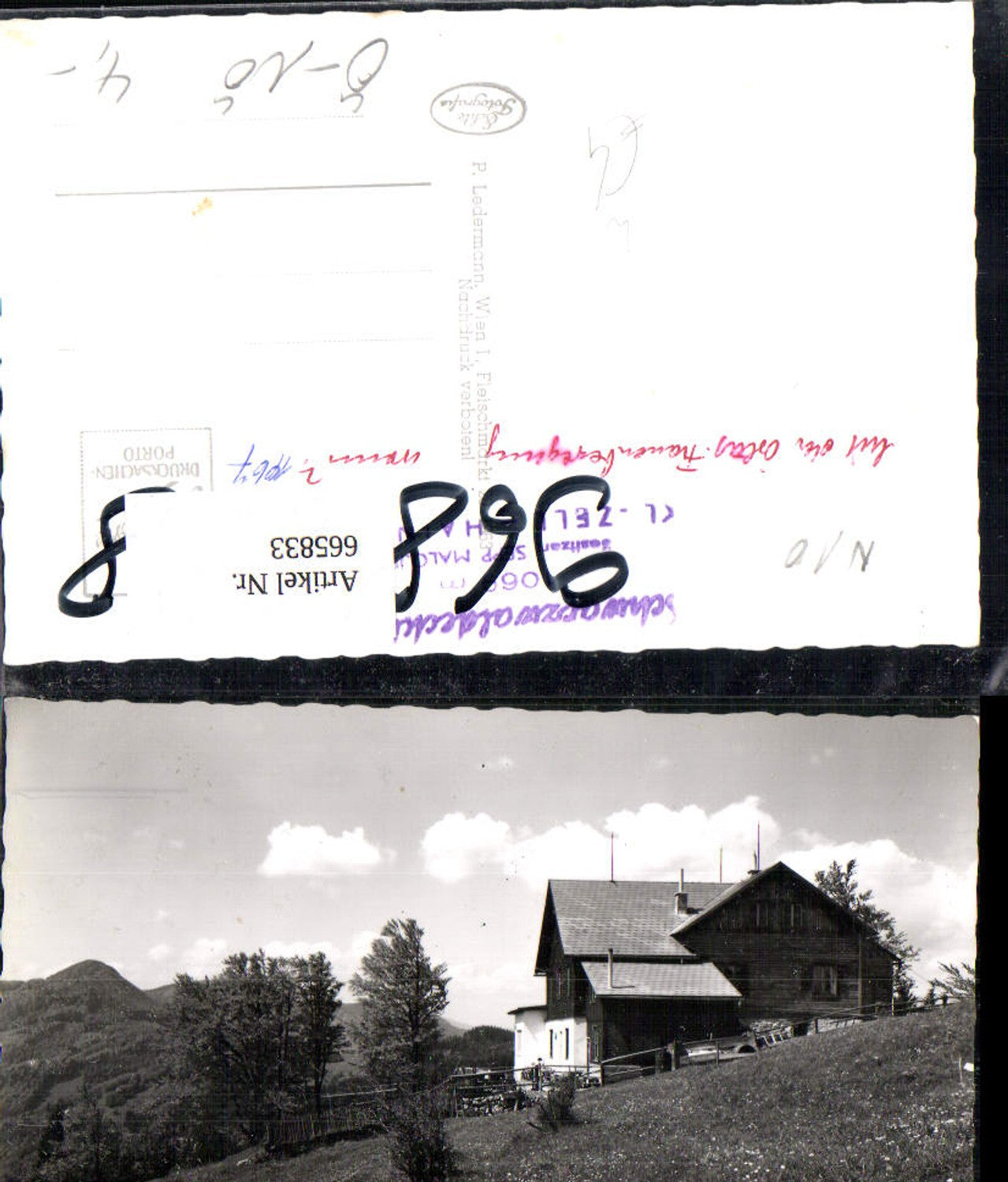 665833,Foto Ak Schwarzwaldeckhaus b. Kleinzell