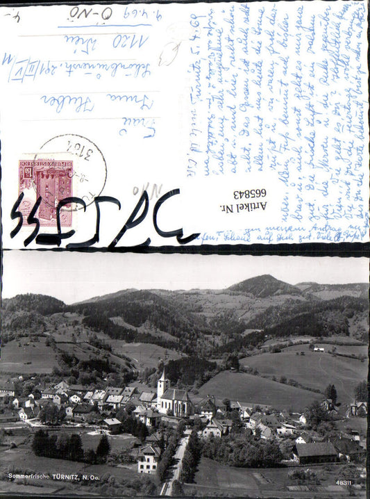 665843,Foto Ak Türnitz Ansicht m. Kirche