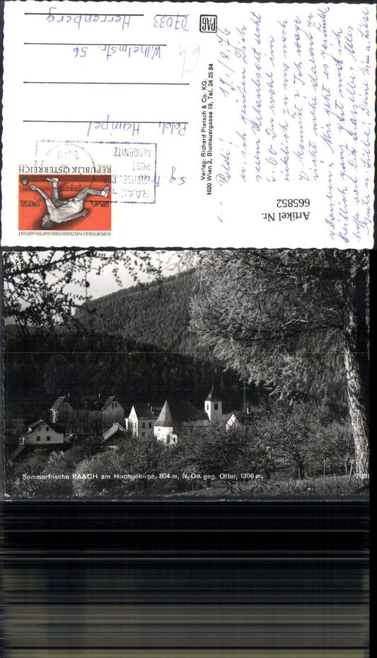 665852,Foto Ak Raach a. Hochgebirge geg. Otter