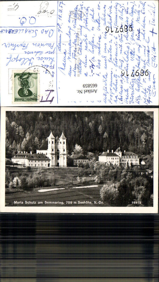 665859,Foto Ak Maria Schutz a. Semmering Schottwien