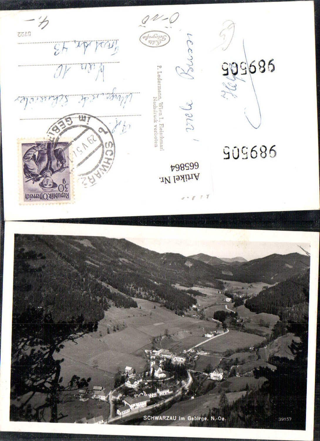 665864,Foto Ak Schwarzau im Gebirge