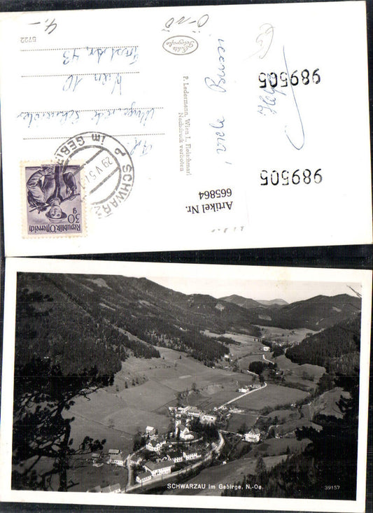 665864,Foto Ak Schwarzau im Gebirge