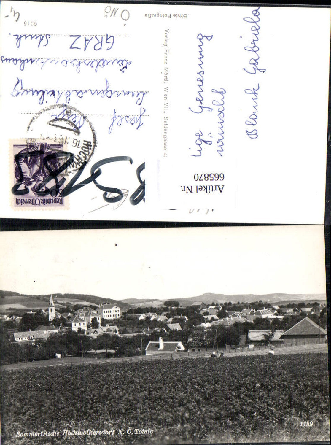 Alte Ansichtskarte – Old Postcard