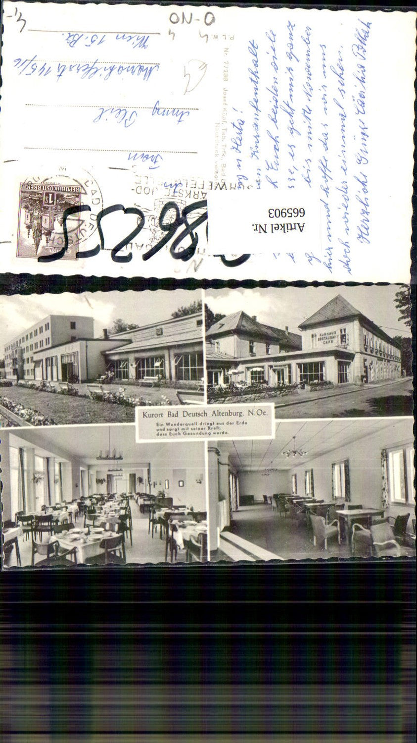 665903,Mehrbild Ak Bad Deutsch-Altenburg Kurhaus