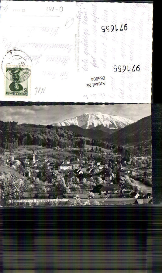 665904,Foto Ak Scheibbs mit Ötscher
