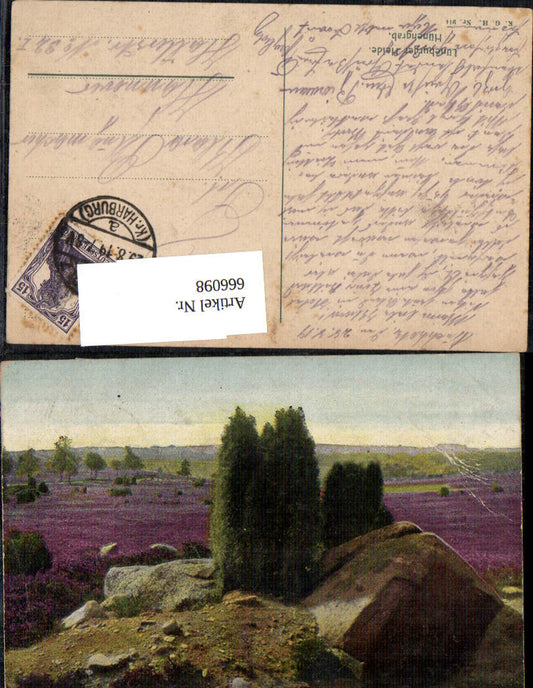 666098,Lüneburger Heide Hünengrab Stp. Buchholz Kr. Harburg