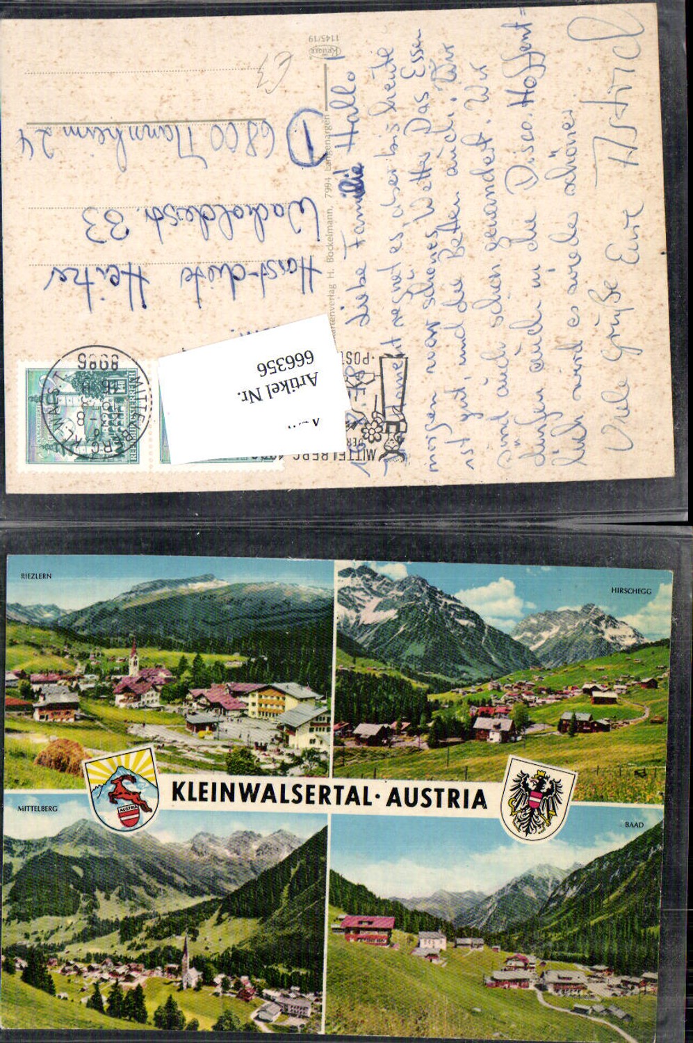 Alte Ansichtskarte – Old Postcard