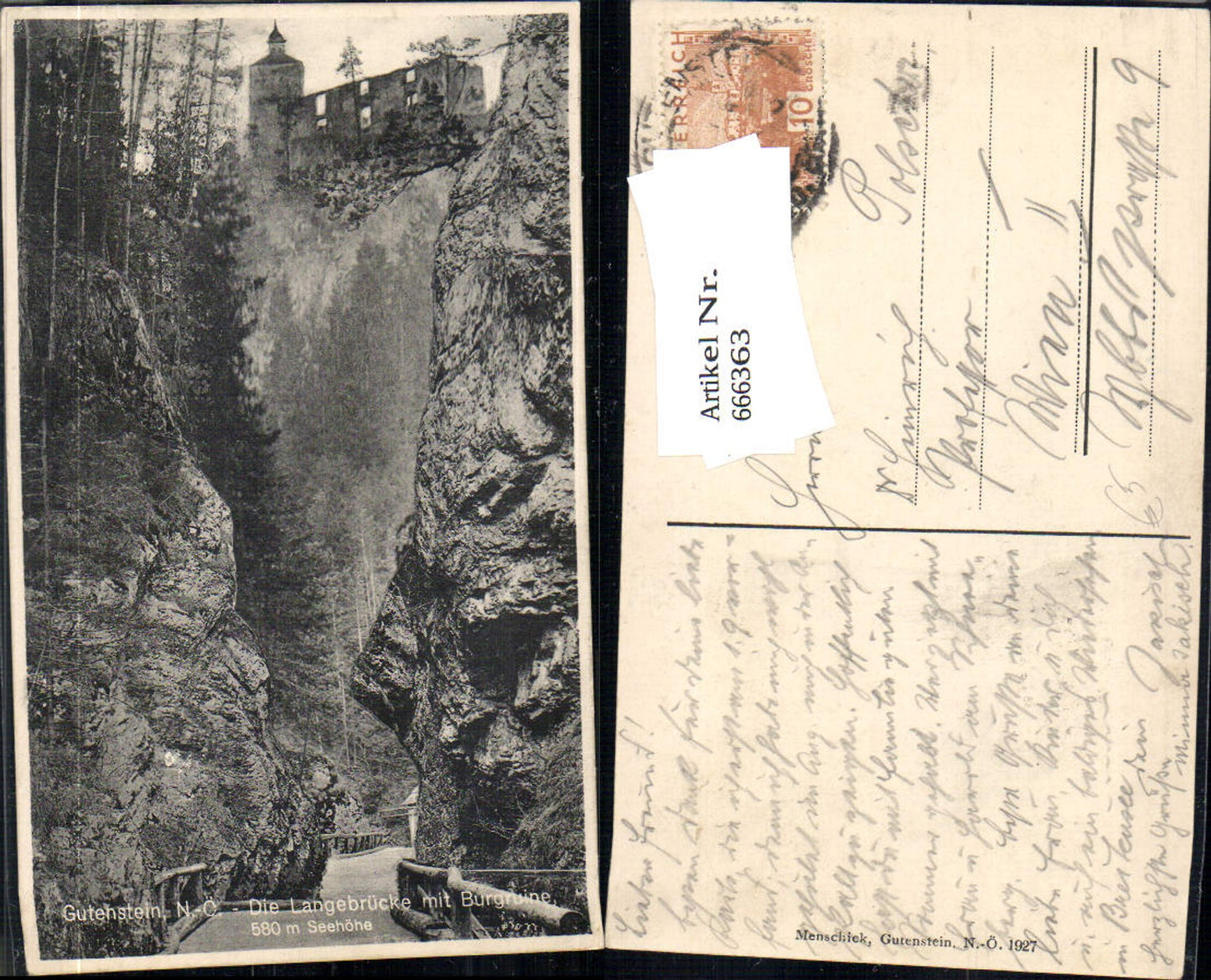 Alte Ansichtskarte – Old Postcard