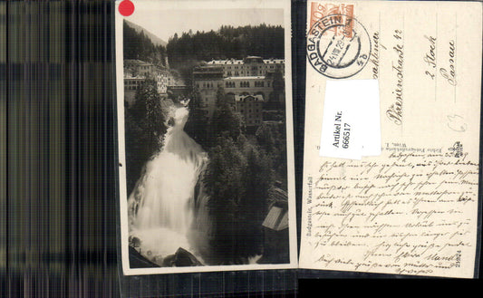 666517,Foto Ak Bad Gastein Wasserfall