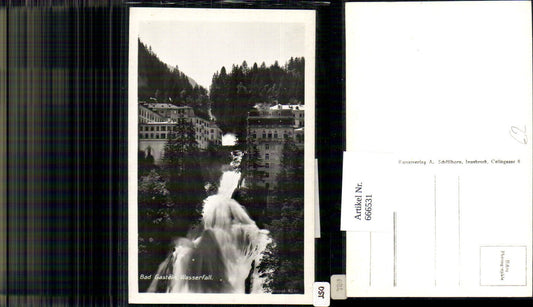 666531,Foto Ak Bad Gastein Wasserfall