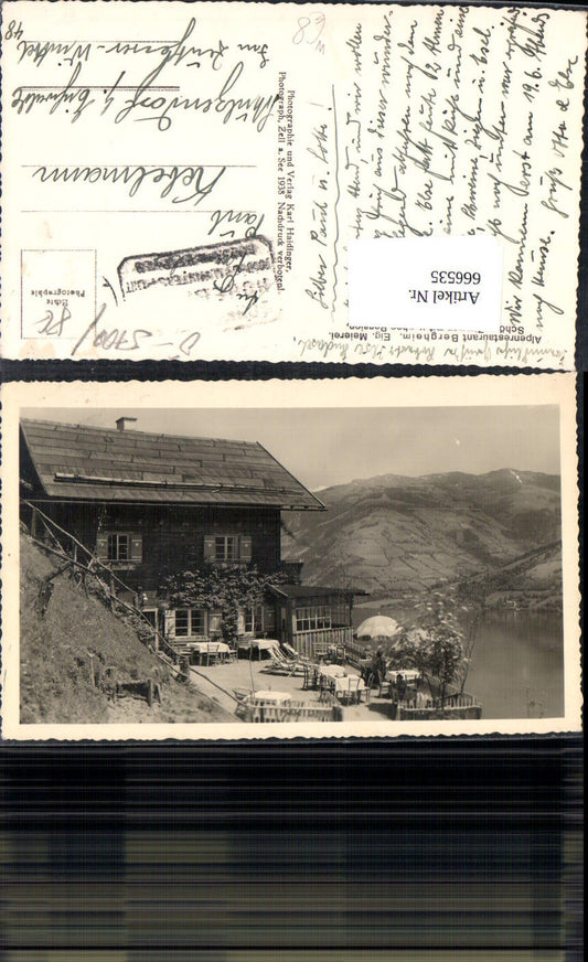 666535,Foto Ak Zell am See Alpenrestaurant Bergheim Bergheim-Eckelhart