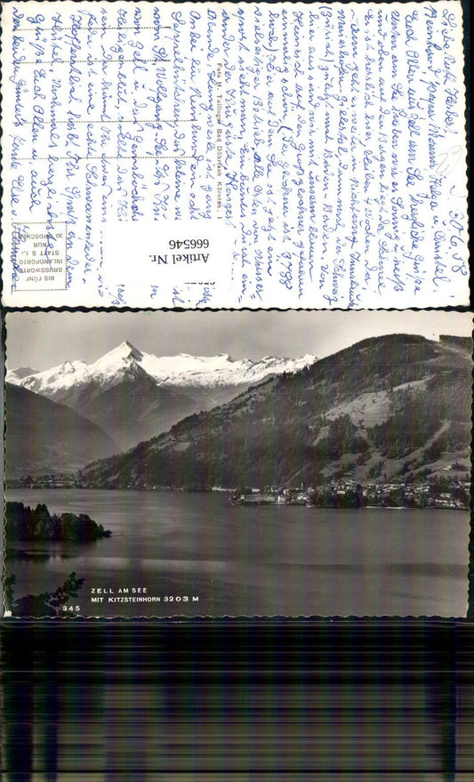 666546,Foto Ak Zell am See m. Kitzsteinhorn