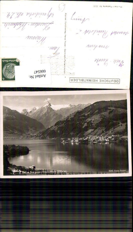 666547,Foto Ak Zell am See geg. Kitzsteinhorn