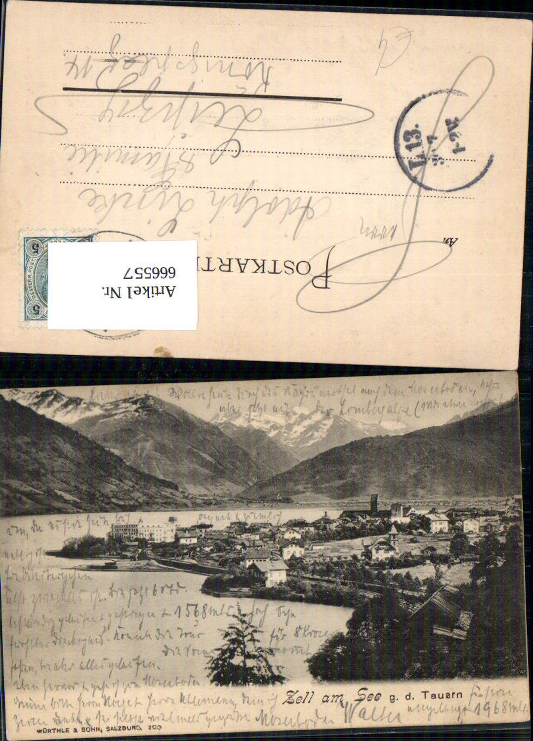 666557,Zell am See g. d. Tauern pub Würthle Sohn 200