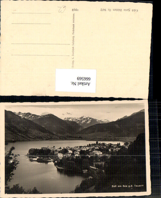 666569,Foto Ak Zell am See geg. d. Tauern