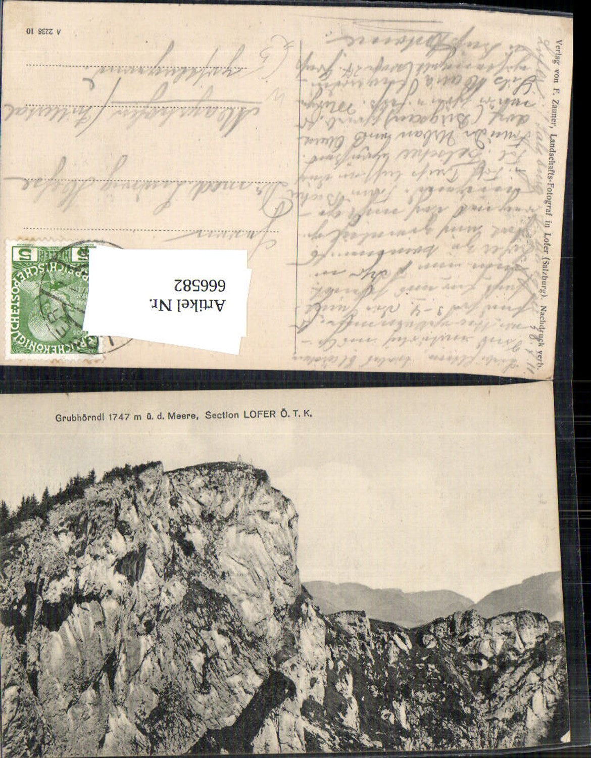 666582,Lofer Grubhörndl ü. d. Meere