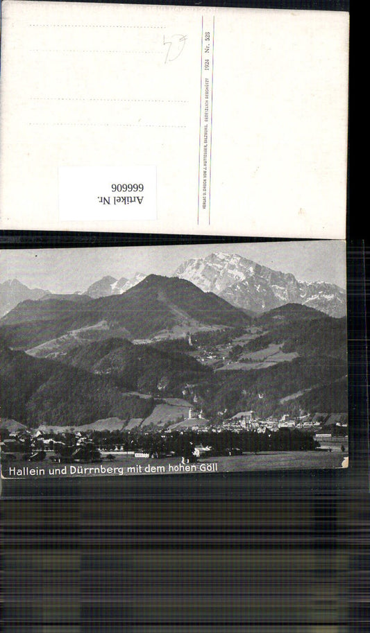 666606,Hallein u. Dürrnberg mit dem hohen Göll