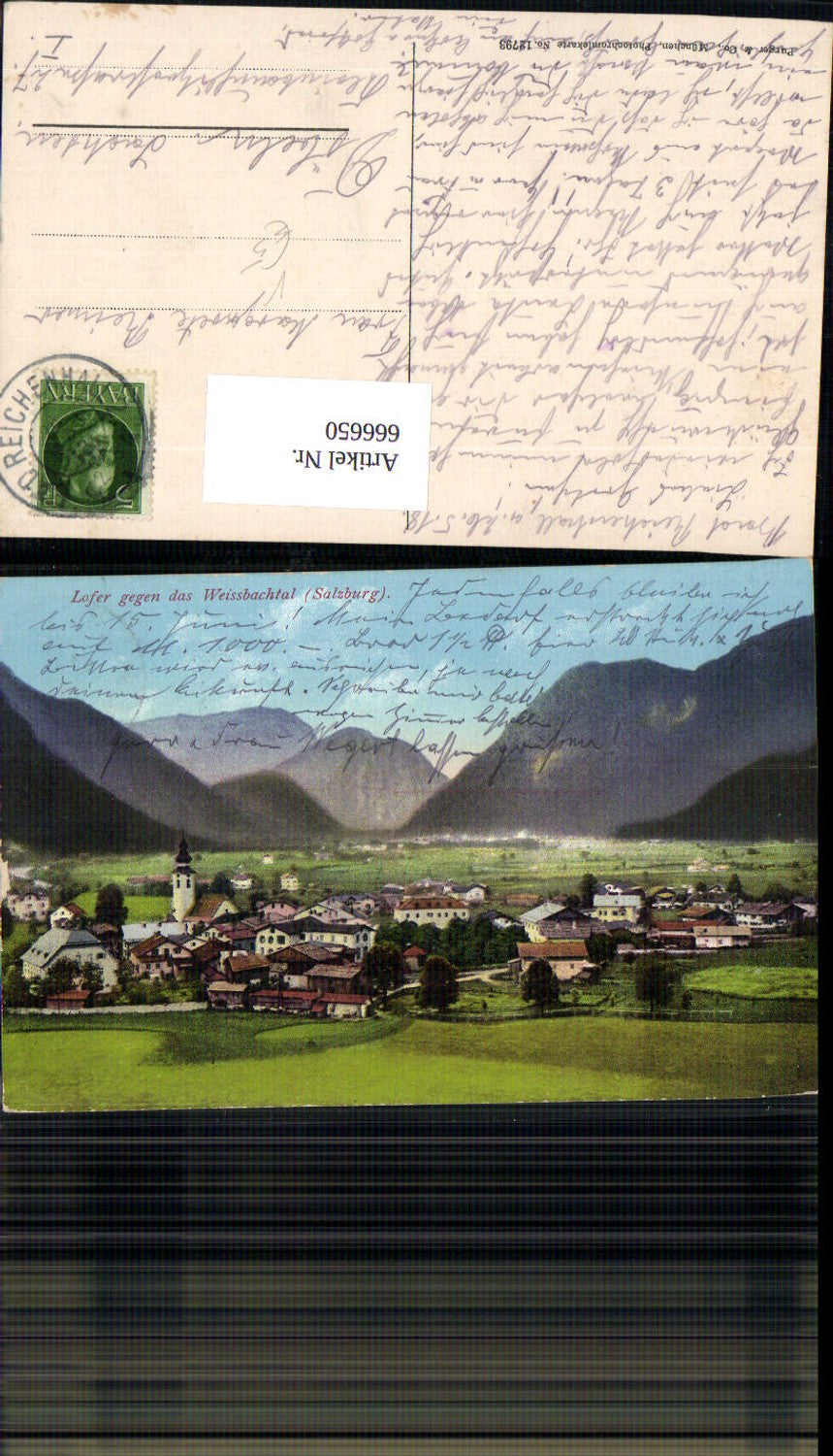 666650,Lofer geg. d. Weissbachtal pub Purger Co 12793