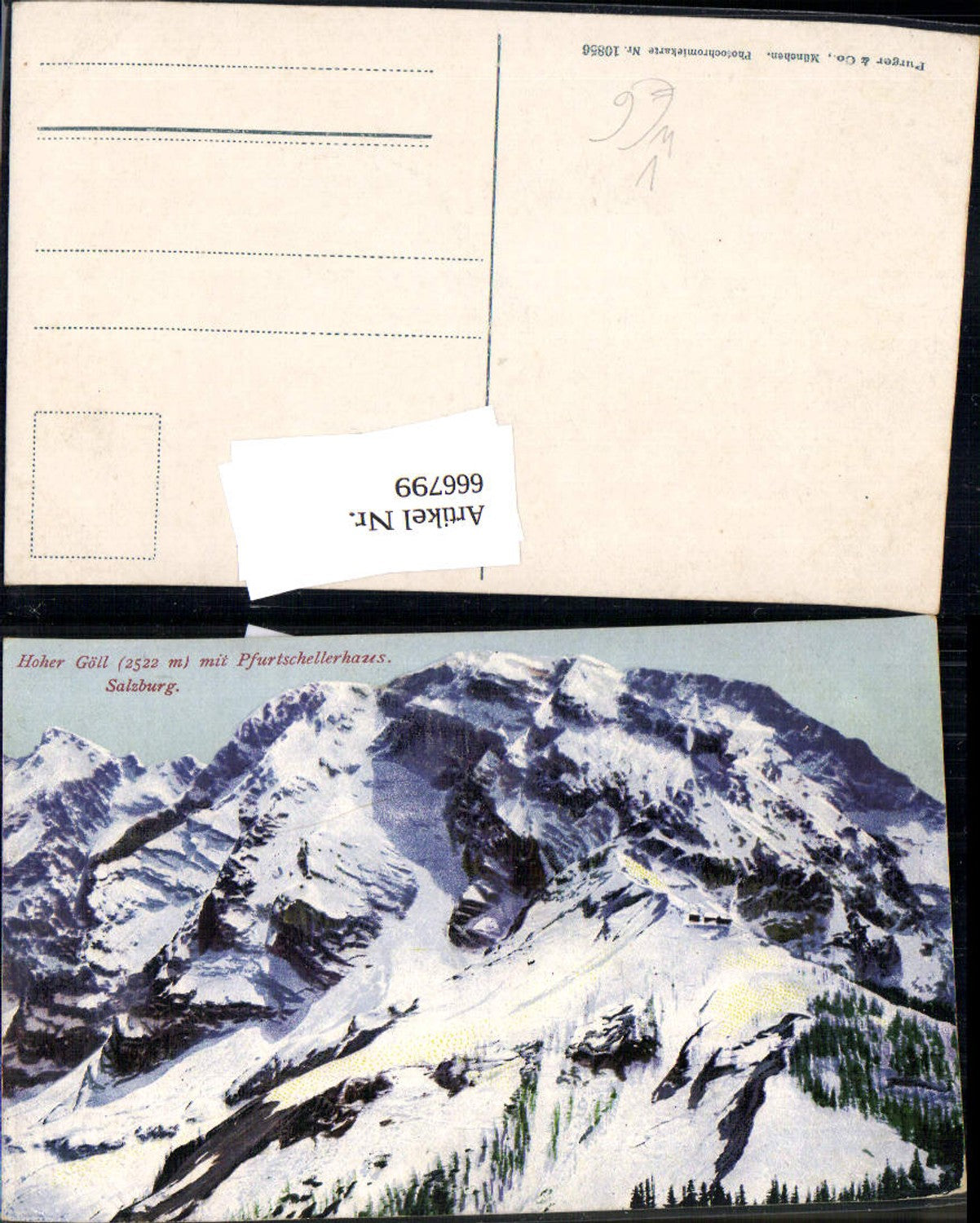 666799,Kuchl Hoher Göll m. Purtschellerhaus pub Purger Co 10856