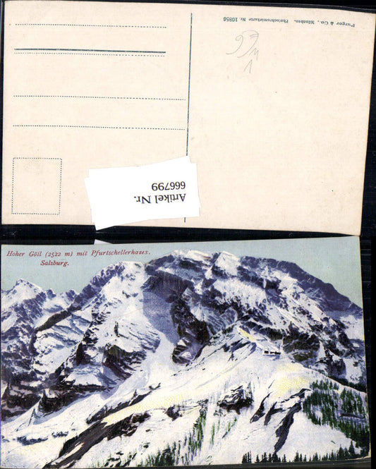 666799,Kuchl Hoher Göll m. Purtschellerhaus pub Purger Co 10856