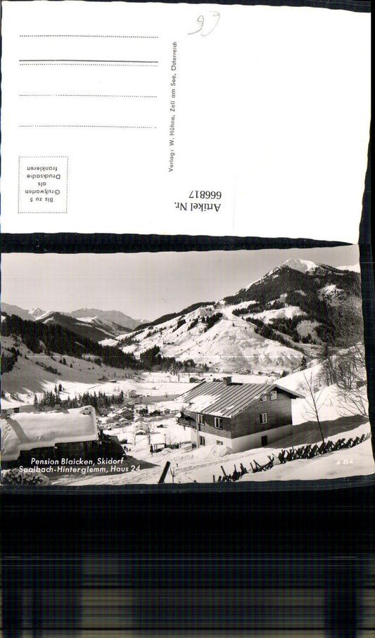 666817,Foto Ak Pension Blaicken Saalbach-Hinterglemm Haus 24 Winter