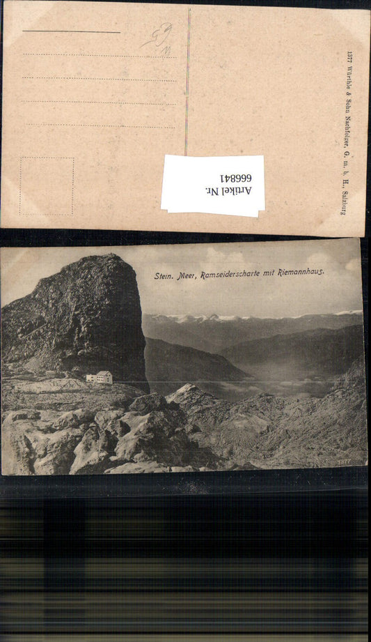 666841,Stein. Meer Ramseiderscharte u. Riemannhaus Maria Alm am Steinernen Meer