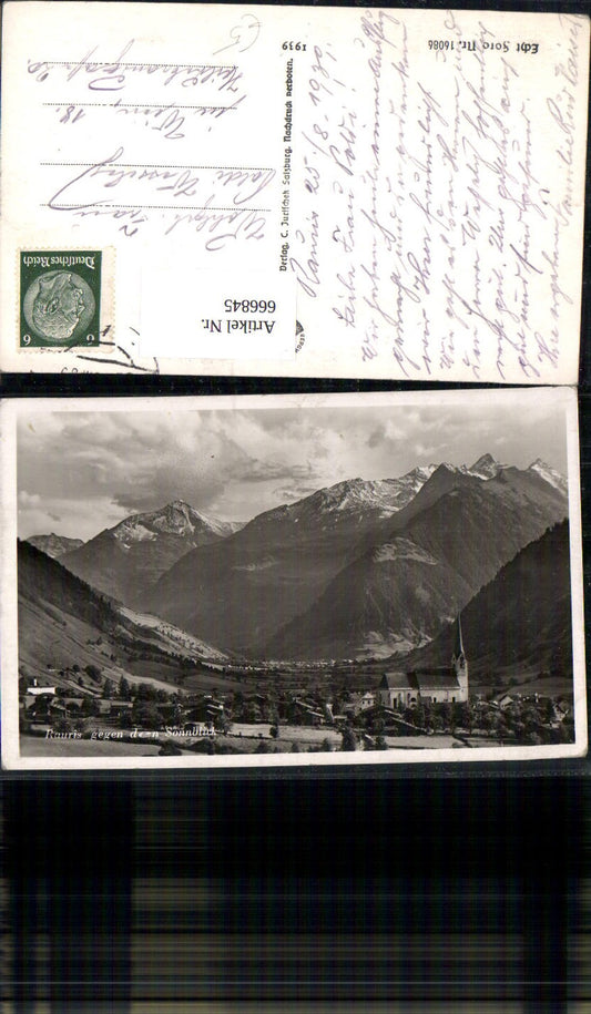 666845,Foto Ak Rauris geg. d. Sonnblick