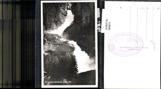 666873,Foto Ak Krimml Unterer Krimmler Wasserfall