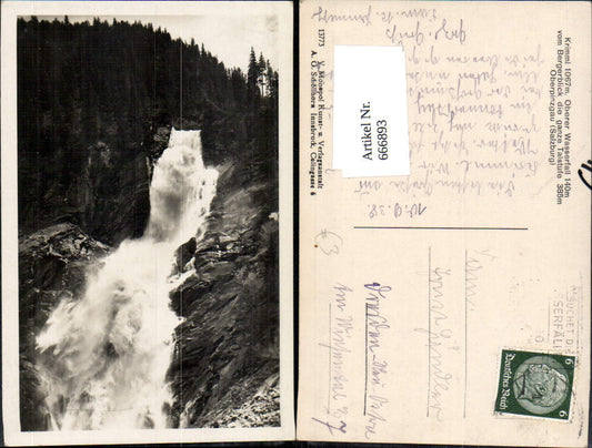 666893,Krimml Oberer Wasserfall v. Bergerblick