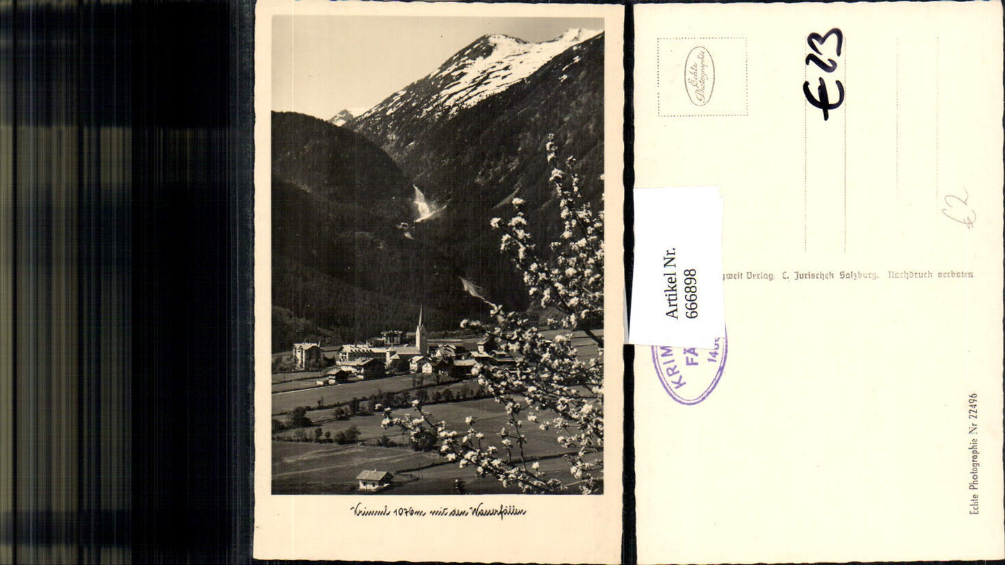 666898,Foto Ak Krimml mit den Wasserfällen