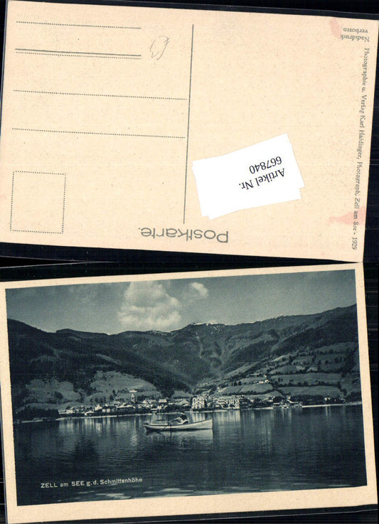 667840,Zell am See Boot Zellersee Schmittenhöhe