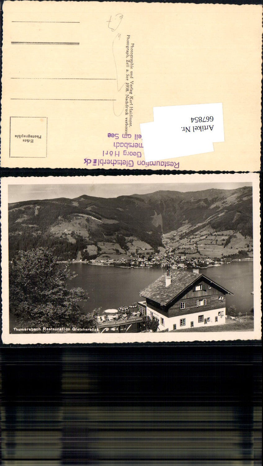 667854,Zell am See Thumersbach Restauration Gletscherblick