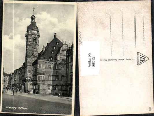 668013,Altenburg in Thüringen Rathaus