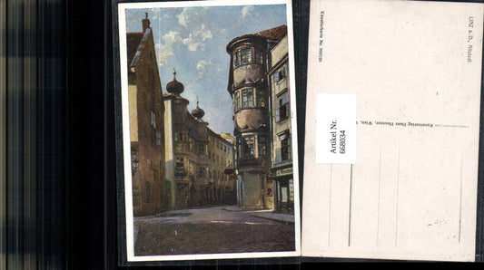 668034,Künstler AK Linz an der Donau Altstadt Erker pub Hans Hausner 7007/20