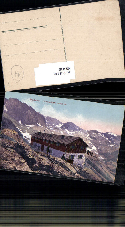668115,Dachstein Simony-Hütte Simonyhütte Hallstatt pub Brandt 626
