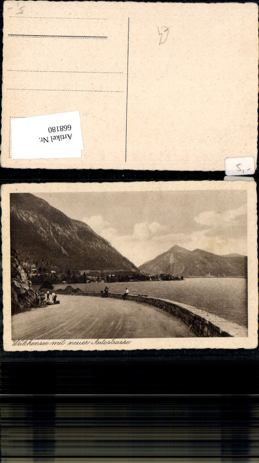 668180,Walchensee mit Neuer Autostrasse Kochel am See