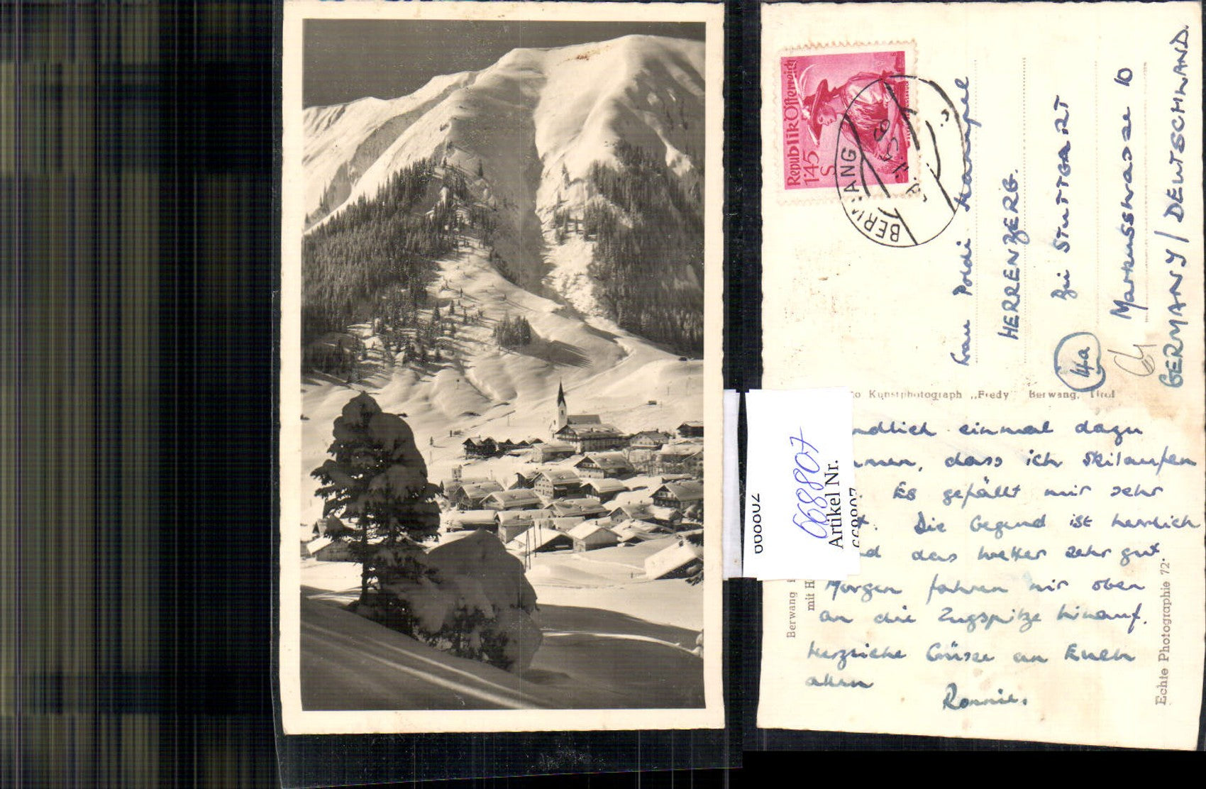 Alte Ansichtskarte – Old Postcard