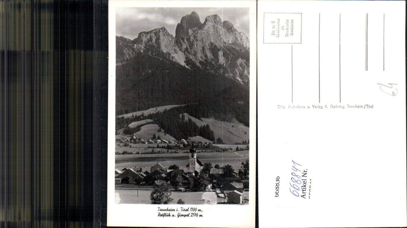 Alte Ansichtskarte – Old Postcard