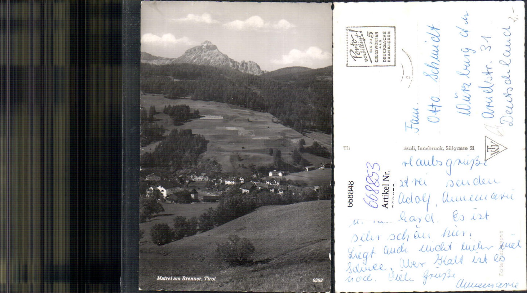 Alte Ansichtskarte – Old Postcard