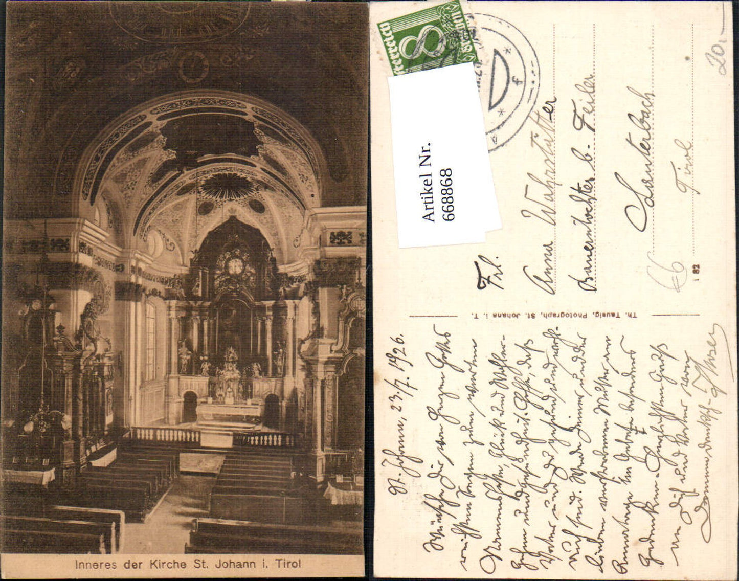 Alte Ansichtskarte – Old Postcard