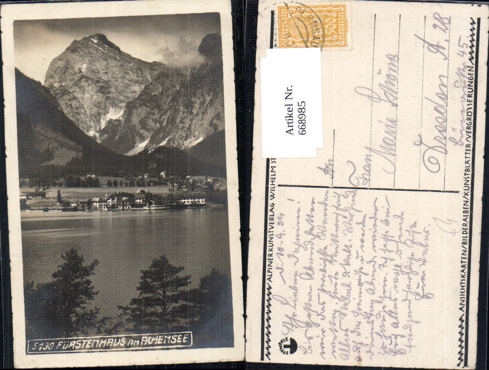 Alte Ansichtskarte – Old Postcard