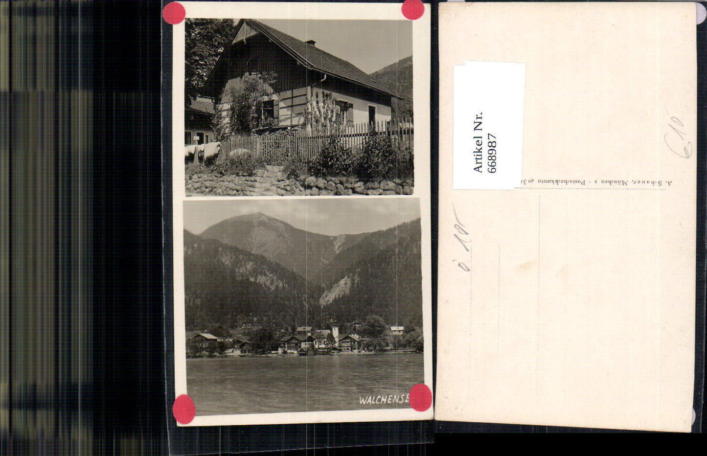 668987,Mehrbild Ak Walchensee Kochel am See Ansicht Haus