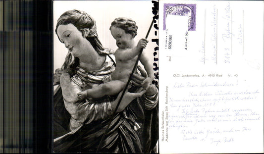 669098,Foto Ak Reichersberg Stift Madonna v. Siege Schwanthaler